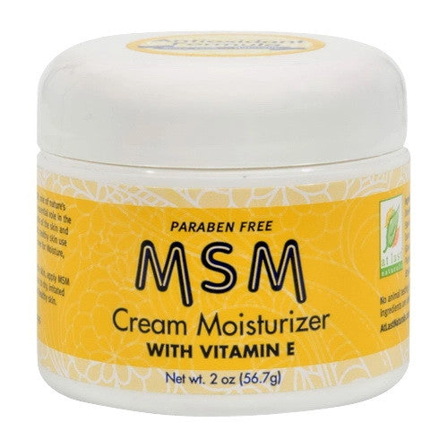 At Last Naturals Msm Cream Moisturizer With Vitamin E, 2 Oz